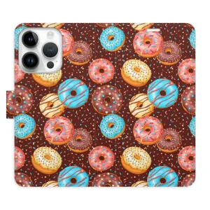 Flipové pouzdro iSaprio - Donuts Pattern - iPhone 15 Pro