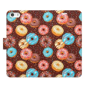 Flipové pouzdro iSaprio - Donuts Pattern - iPhone 5/5S/SE