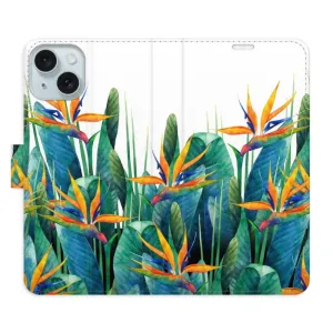 Flipové pouzdro iSaprio - Exotic Flowers 02 - iPhone 15 Plus