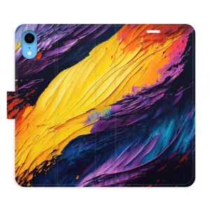 Flipové pouzdro iSaprio - Fire Paint - iPhone XR