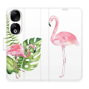 Flipové pouzdro iSaprio - Flamingos - Honor 90 5G