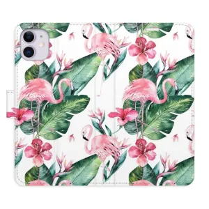Flipové pouzdro iSaprio - Flamingos Pattern - iPhone 11