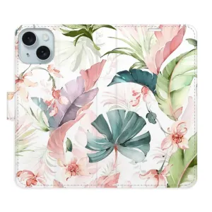 Flipové pouzdro iSaprio - Flower Pattern 07 - iPhone 15 Plus