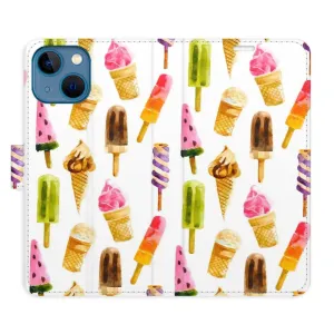 Flipové pouzdro iSaprio - Ice Cream Pattern - iPhone 13 mini