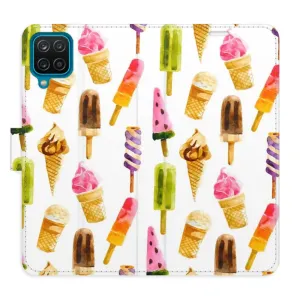 Flipové pouzdro iSaprio - Ice Cream Pattern - Samsung Galaxy A12