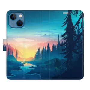 Flipové pouzdro iSaprio - Magical Landscape - iPhone 13 mini