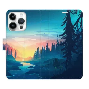 Flipové pouzdro iSaprio - Magical Landscape - iPhone 15 Pro