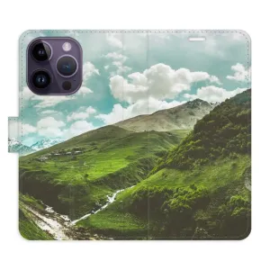 Flipové pouzdro iSaprio - Mountain Valley - iPhone 14 Pro