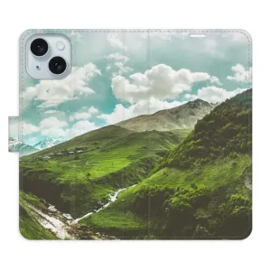 Flipové pouzdro iSaprio - Mountain Valley - iPhone 15