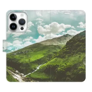 Flipové pouzdro iSaprio - Mountain Valley - iPhone 15 Pro