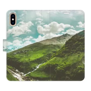 Flipové pouzdro iSaprio - Mountain Valley - iPhone X/XS