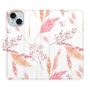 Flipové pouzdro iSaprio - Ornamental Flowers - iPhone 15