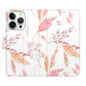 Flipové pouzdro iSaprio - Ornamental Flowers - iPhone 15 Pro