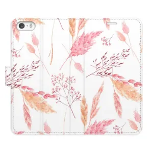 Flipové pouzdro iSaprio - Ornamental Flowers - iPhone 5/5S/SE