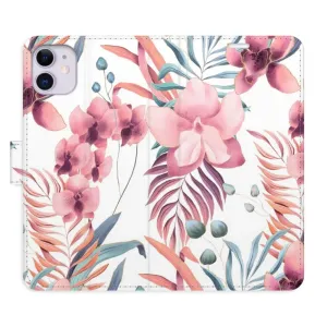 Flipové pouzdro iSaprio - Pink Flowers 02 - iPhone 11