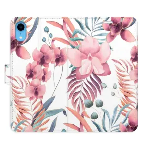 Flipové pouzdro iSaprio - Pink Flowers 02 - iPhone XR