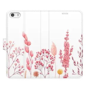 Flipové pouzdro iSaprio - Pink Flowers 03 - iPhone 5/5S/SE