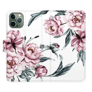 Flipové pouzdro iSaprio - Pink Flowers - iPhone 11 Pro