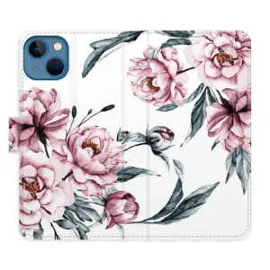 Flipové pouzdro iSaprio - Pink Flowers - iPhone 13