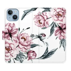 Flipové pouzdro iSaprio - Pink Flowers - iPhone 14