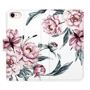Flipové pouzdro iSaprio - Pink Flowers - iPhone 7/8/SE 2020