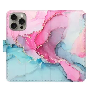 Flipové pouzdro iSaprio - PinkBlue Marble - iPhone 15 Pro Max