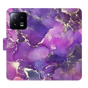 Flipové pouzdro iSaprio - Purple Marble - Xiaomi 13