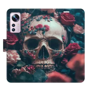 Flipové pouzdro iSaprio - Skull in Roses 02 - Xiaomi 12 / 12X