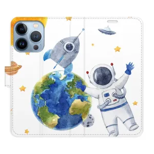 Flipové pouzdro iSaprio - Space 06 - iPhone 13 Pro