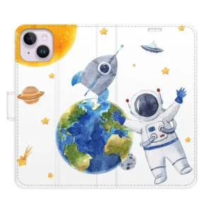 Flipové pouzdro iSaprio - Space 06 - iPhone 14 Plus