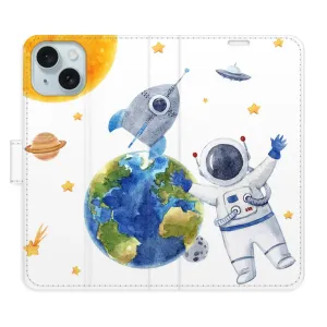 Flipové pouzdro iSaprio - Space 06 - iPhone 15