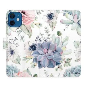 Flipové pouzdro iSaprio - Succulents - iPhone 12 mini