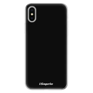 Odolné silikonové pouzdro iSaprio - 4Pure - černý - iPhone X