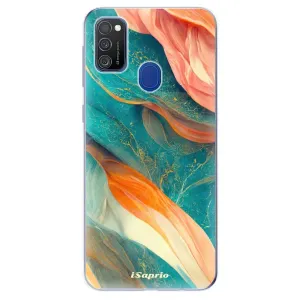 Odolné silikonové pouzdro iSaprio - Abstract Marble - Samsung Galaxy M21
