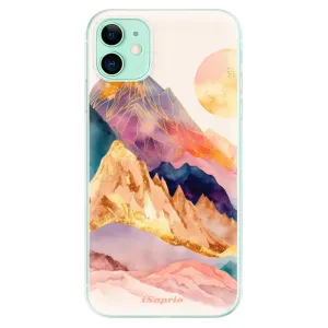 Odolné silikonové pouzdro iSaprio - Abstract Mountains - iPhone 11