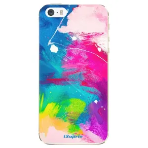 Odolné silikonové pouzdro iSaprio - Abstract Paint 03 - iPhone 5/5S/SE