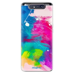 Odolné silikonové pouzdro iSaprio - Abstract Paint 03 - Samsung Galaxy A80