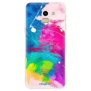 Odolné silikonové pouzdro iSaprio - Abstract Paint 03 - Samsung Galaxy J6