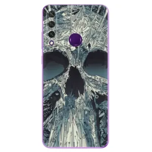 Odolné silikonové pouzdro iSaprio - Abstract Skull - Huawei Y6p