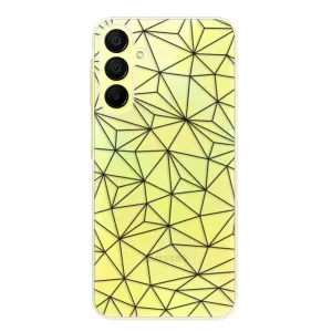 Odolné silikonové pouzdro iSaprio - Abstract Triangles 03 - black - Samsung Galaxy A15 / A15 5G