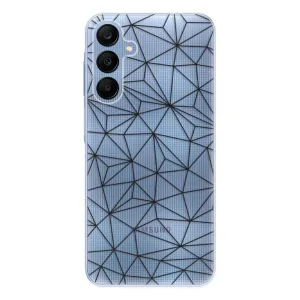 Odolné silikonové pouzdro iSaprio - Abstract Triangles 03 - black - Samsung Galaxy A25 5G