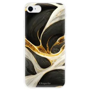 Odolné silikonové pouzdro iSaprio - Black and Gold - iPhone SE 2020