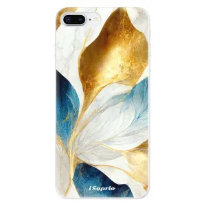 Odolné silikonové pouzdro iSaprio - Blue Leaves - iPhone 8 Plus