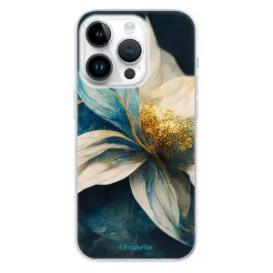 Odolné silikonové pouzdro iSaprio - Blue Petals - iPhone 15 Pro
