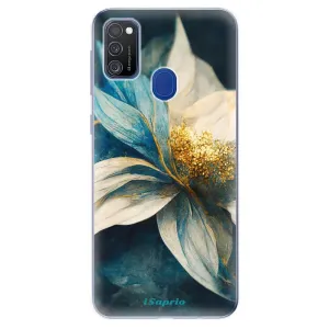 Odolné silikonové pouzdro iSaprio - Blue Petals - Samsung Galaxy M21