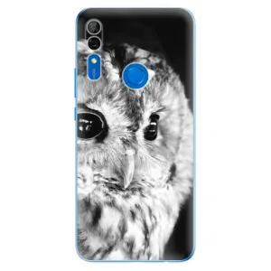 Odolné silikonové pouzdro iSaprio - BW Owl - Huawei P Smart Z