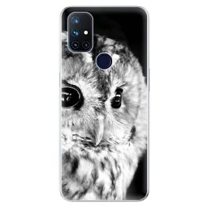 Odolné silikonové pouzdro iSaprio - BW Owl - OnePlus Nord N10 5G