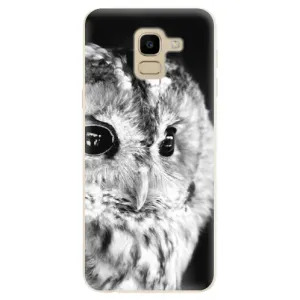 Odolné silikonové pouzdro iSaprio - BW Owl - Samsung Galaxy J6