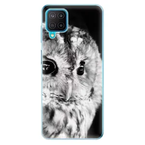 Odolné silikonové pouzdro iSaprio - BW Owl - Samsung Galaxy M12