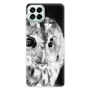 Odolné silikonové pouzdro iSaprio - BW Owl - Samsung Galaxy M53 5G